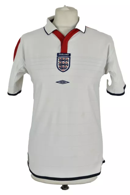 UMBRO England Home Football T-Shirt size L Boys White Outerwear Outdoors Kids