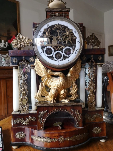 orologio da tavolo viennese con automi