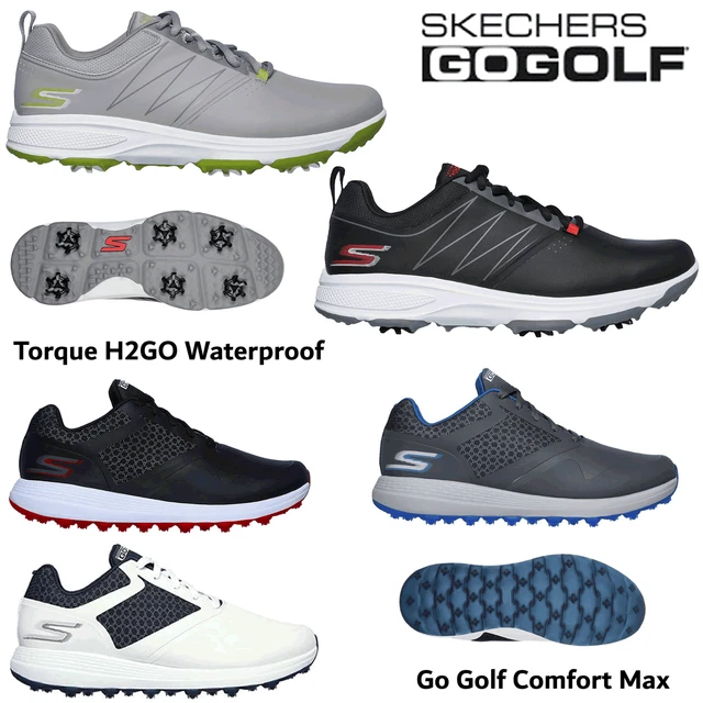 SKECHERS GOLF SHOES GO GOLF COMFORT MAX SPIKELESS Dri-Lex® GO GOLF TORQUE NEW