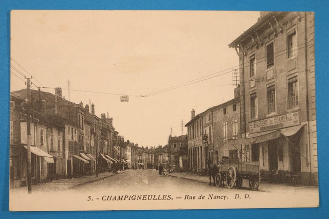 Meurthe et Moselle 54 Lorrain CP CPA mushrooms 1910-25 Brasserie Rue Nancy