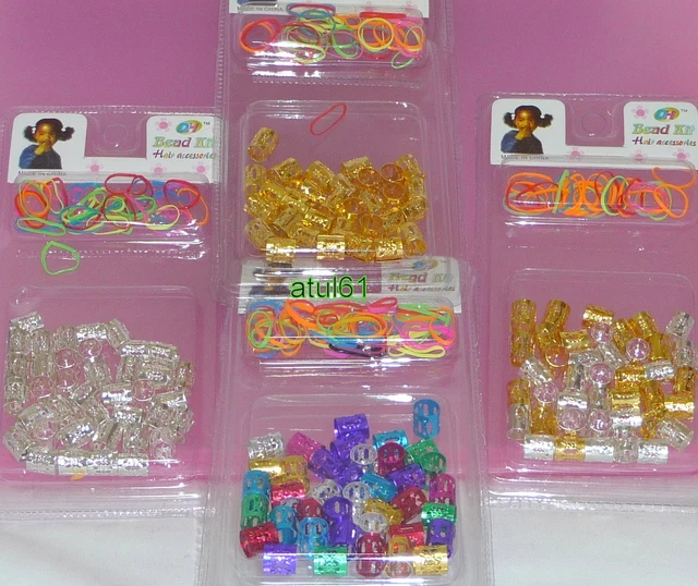 Dreadlocks Metal Hair Beads Cuff Clips Rasta Wrap Braids Plaits Accessories New