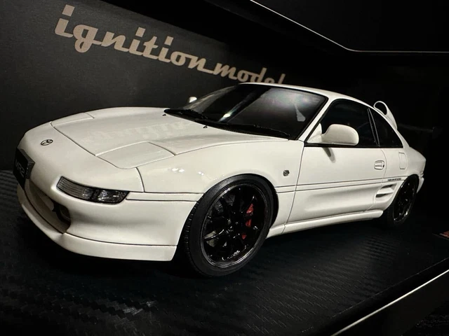 IG 1:18 Toyota MR2 SW20 – Résine Blanche – Miniature Collection JDM – Neuf