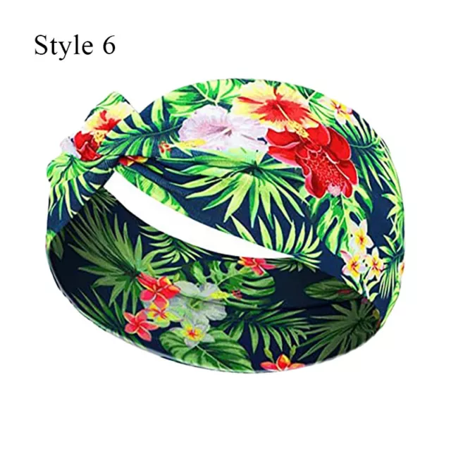 Womens Wide Sports Yoga Headband Stretch Elastic Hair Band Turban Bohemian 1Pcs 3