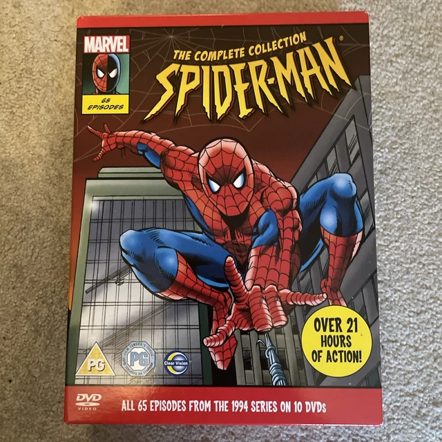 SPIDER-MAN 1994 COMPLETE DVD Collection Series 1-5 Animated 1995 Season