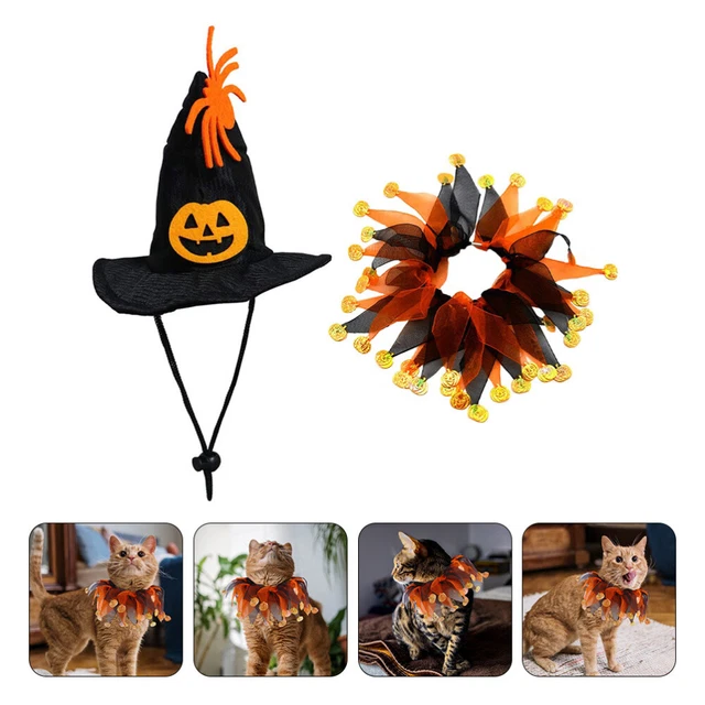 Hunde-Zauberer-Kostüm Hund Hexenhut Welpen-Outfits Cosplay-Kostüm