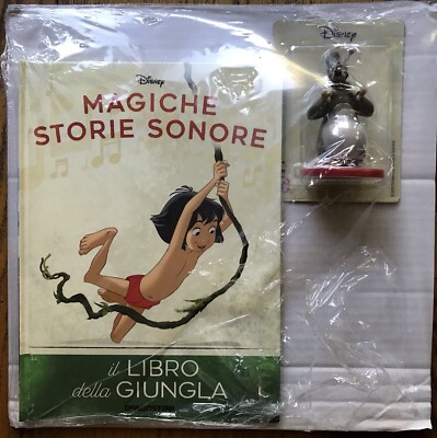 Aladdin MAGICHE STORIE SONORE DISNEY DE AGOSTINI-LIBRO DELLA GIUNGLA+SPEAKER+SD ECC.. 