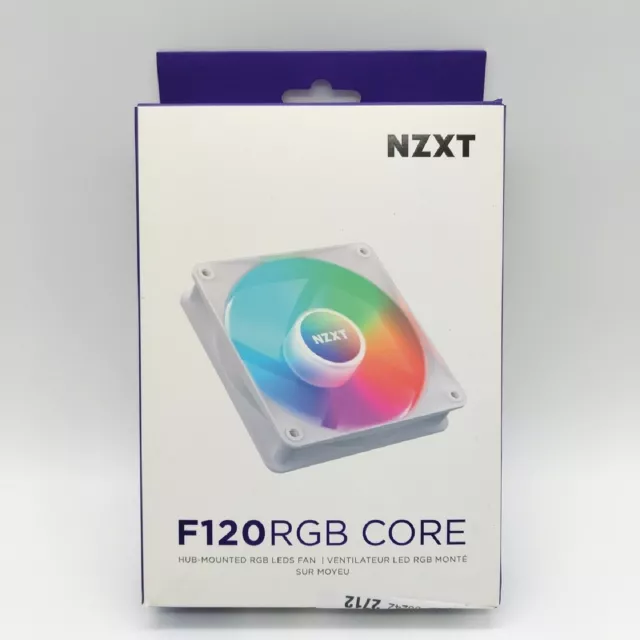 NZXT F120 RGB Core RF C12SF W1 120 mm RGB Lüfter Nabe montiert Cooling Gaming-Lü