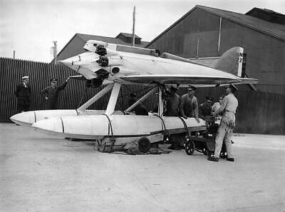 OLD LARGE PHOTO AVIATION HISTORY Bristow Short Bristol Crusader Seaplane c1930