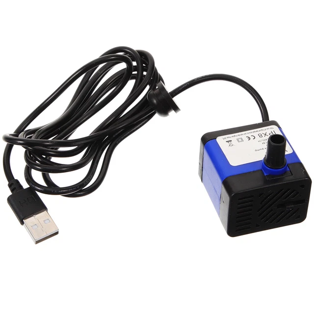 Pompa Regolabile Silenziosa Pompa Sommergibile Mini Per Acquario 400L/H - 5W, Cavo 1.35m, Portata Regolabile, Per Fontane E Stagni Fontana Domestica - 5
