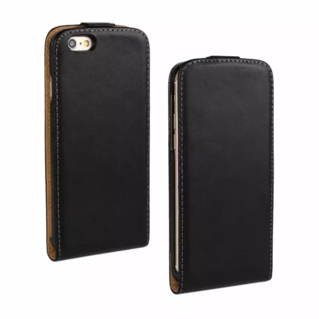 UK Luxury Genuine Real Leather Flip Case Cover for Apple iPhone 5/5S