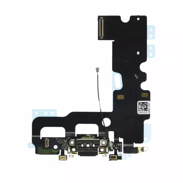 Iphone 7 Noir - Nappe Dock Flex Connecteur De Charge Usb Micro Et Antenne Gsm