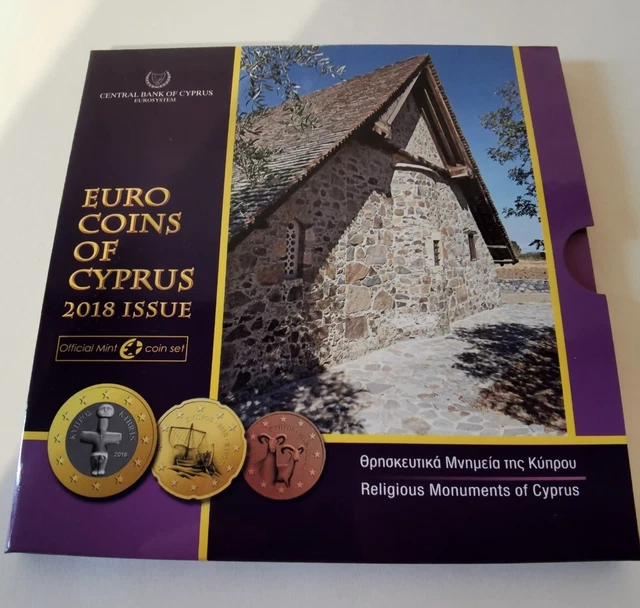 Coffret Bu Serie 8 Pièces Euro Chypre 2018