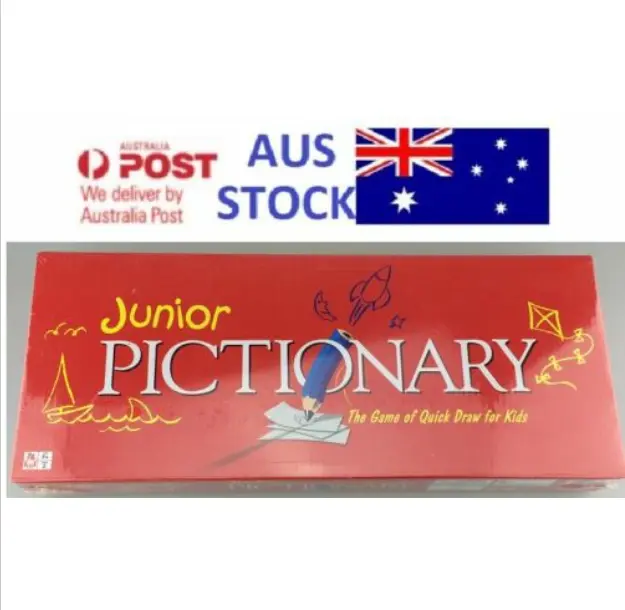 Junior Pictionary GAME Family Board Game Kid Kids Educational Toy Party Game