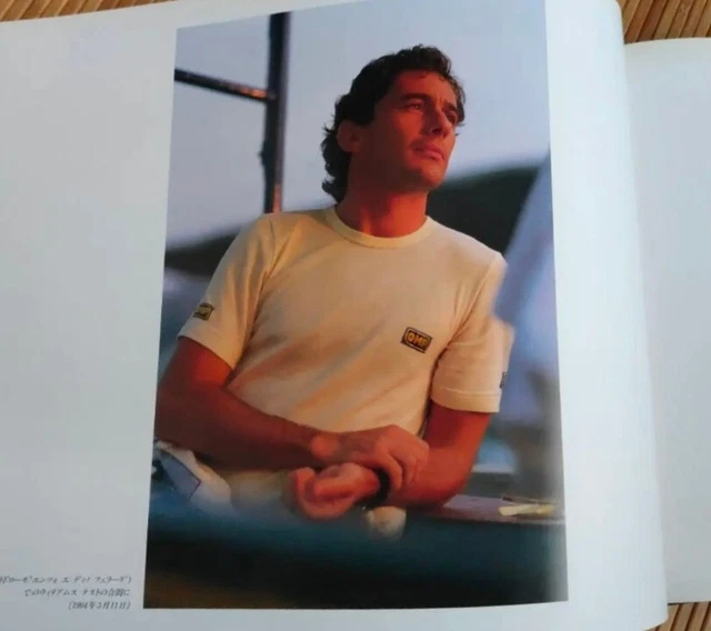 T-shirt Officiel Ayrton Senna Formule 1 - Homme - Blanc - 100% Coton - Neuf Avec étiquettes