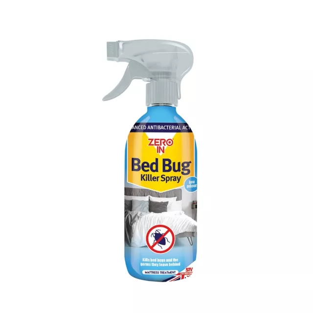 Zero In Bed Bug Killer Spray Crawling Insect Dust Mite Poison Treatment 500ml