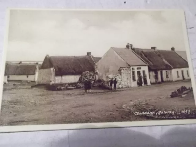 irish post card of claddagh galway ireland