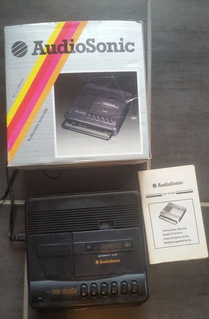 Magnetophone Lecteur Enregistreur De Cassettes Audiosonic