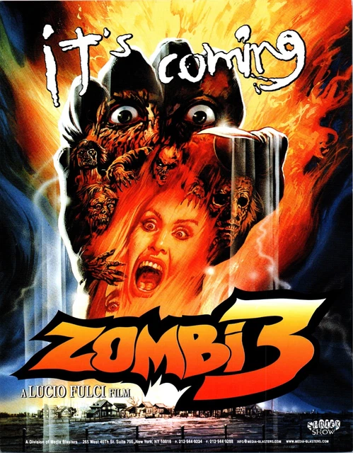 ZOMBIE 3  HORROR 2002 Pre Production Poster -E8G-6