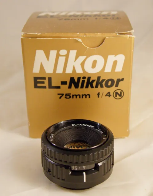 Lente de ampliación Nikon EL-Nikkor 75 mm F/4 N