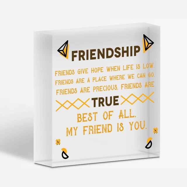 Friend Is You Friendship Best Friends Liebe Geschenk hängende Plakette Zuhause Geschenk Schild