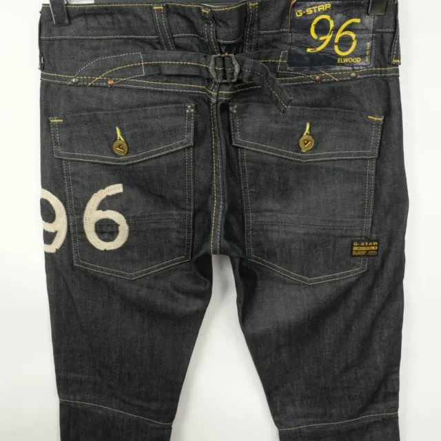 G-STAR 96 ELWOOD Heritage Narrow Light Blue Grey Denim Women Jeans 