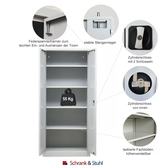 Medikamentenschrank Medizinschrank Arzneischrank Laborschrank Metall Blech Stahl 3