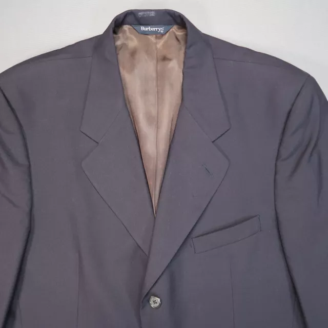 Burberrys Suit Jacket Mens 44R Blue Pure Wool Barneys New York * 2