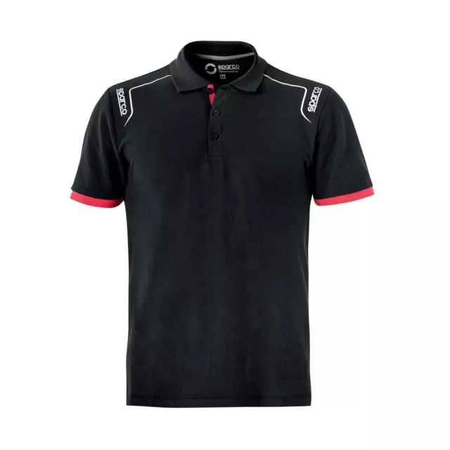 Neu Poloshirt Sparco PORTLAND für Herren black (XXL)