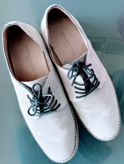 BANANA REPUBLIC MEN’S Suede Dress Shoes. Gray Size 9 $25.00 - PicClick