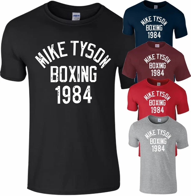 Mike Tyson Legend Boxing 1984 T Shirt Gym Training Muscle Running MMA Top Men