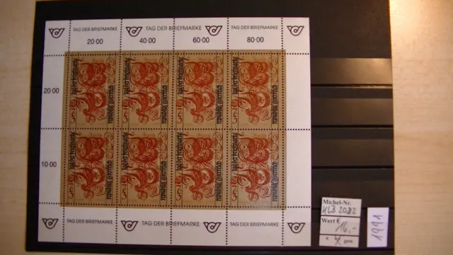 Briefmarken Österreich Kleinbogen Mi.-Nr. 2032 aus Jahrgang 1991 postfrisch