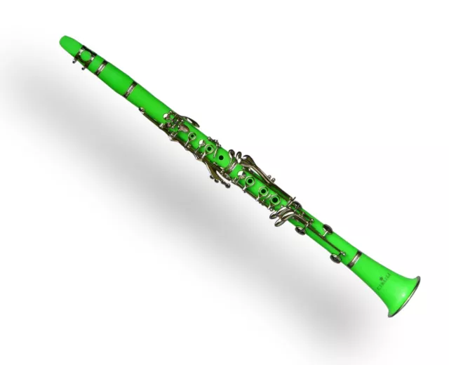 GREEN CIBAILI Bb CLARINET • Case • Best Quality •  Brand New • Free Express Post 2