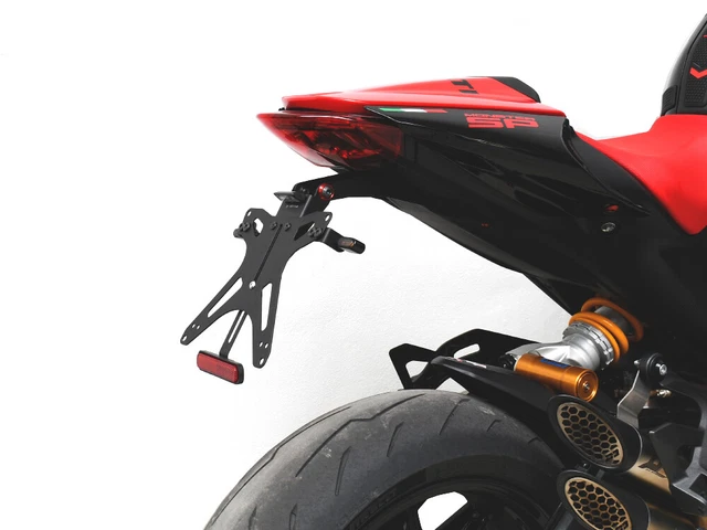 Porta Targa Sportivo Regolabile Per KTM DUKE 790 / 890 R (2018-2024) | Kit Completo Con Luce Omologata | SEPTAR