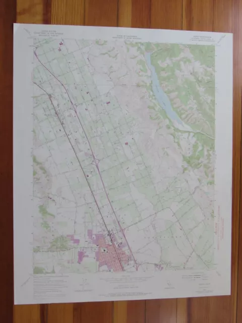 Gilroy California 1974 Original Vintage USGS Topo Map