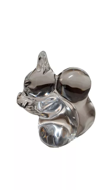 Villeroy and Boch Squirrel Figurine Clear Art Glass Paperweight