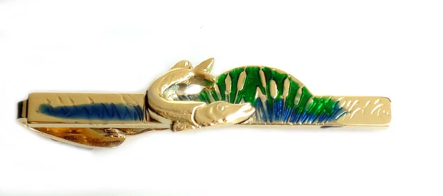 Krawattennadel Mit Palme - Bicolor Design Made In Germany