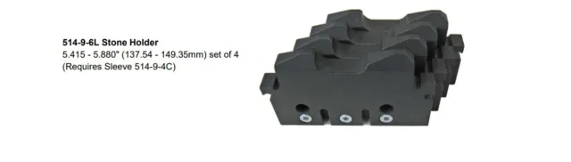 514-9-6L Stone holder (require 514-9-4C) fits Rottler HP7A HP6A H85A set 4 pcs