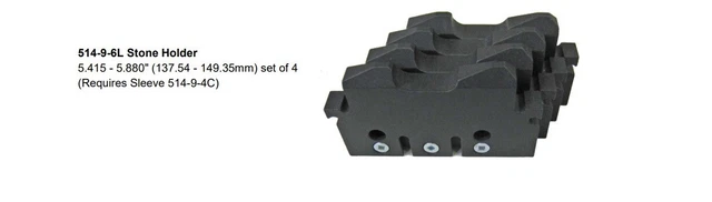 514-9-6L Stone holder (require 514-9-4C) fits Rottler HP7A HP6A H85A set 4 pcs