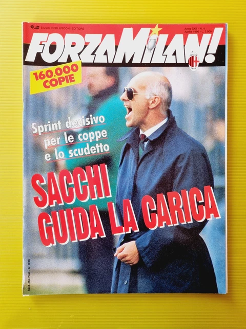 Forza Milan! Magazine - Édition Historique 5 Mai 1990 - Gullit, Prater, Vienne, Bayern, Benfica, Baresi (Neuf)