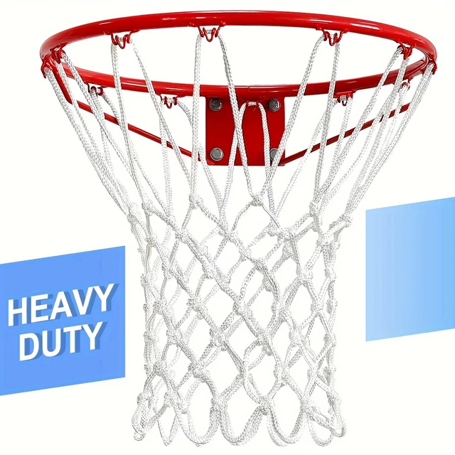 2PCS REPLACEMENT BASKETBALL Net Heavy Duty All Weather Hoop Rim Indoor ...