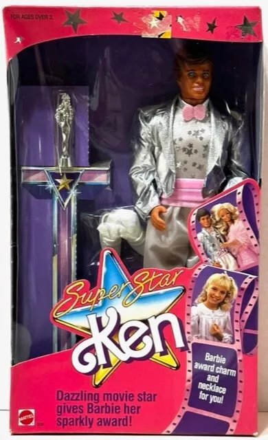 Vintage Super Star KEN Doll Award-Winning Movie Star 1988 Mattel Barbie 1604 NIB