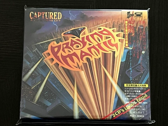 PRAYING MANTIS-CAPTURED ALIVE In Tokyo City-1996 2CD Japan $30.00