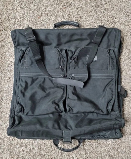TUMI Alpha Ballistic Black Nylon Luggage Carry On Garment  Travel Business Bag