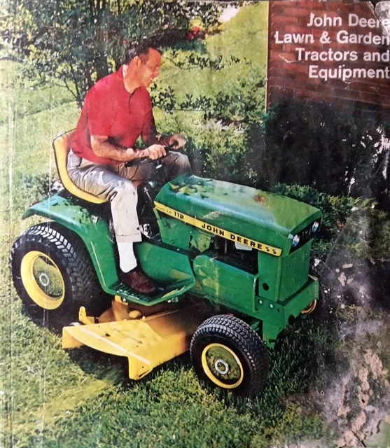 JOHN DEERE 140 H3 112 60 110 Sales Color Brochure Lawn Garden Tractor