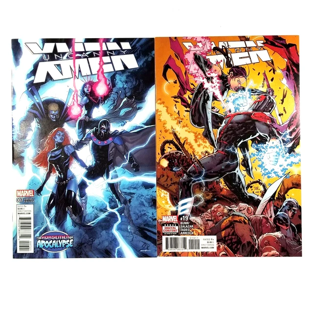Uncanny X-Men #7B & #19A, Marvel 2016, Cullen Bunn, Ken Lashley, Ryan Sook, NM