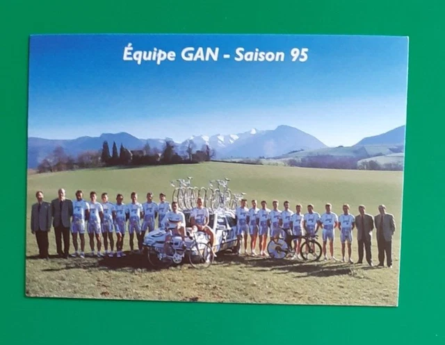 Carte Postale Cycliste Jean-Philippe Dojwa - Équipe GAN 1995 - Collection