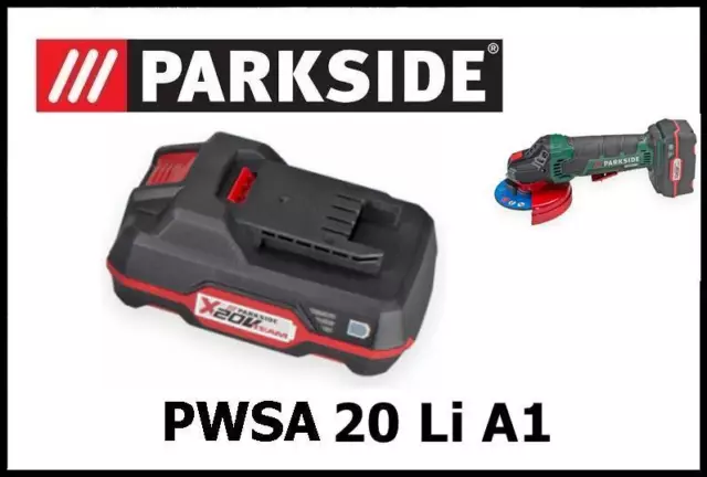 2AH BATERIA AMOLADORA Parkside 20V Li Battery Angle Grinder PWSA 20-Li A1  B2 B3 EUR 24,95 - PicClick FR