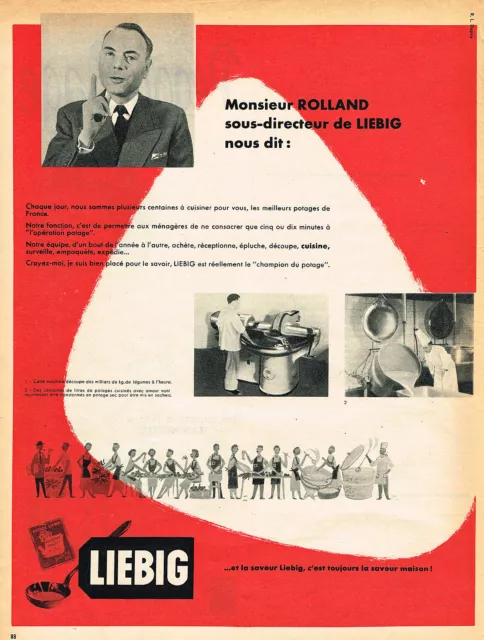 PUBLICITE ADVERTISING 045  1954  LIEBIG   usine  MR ROLLAND