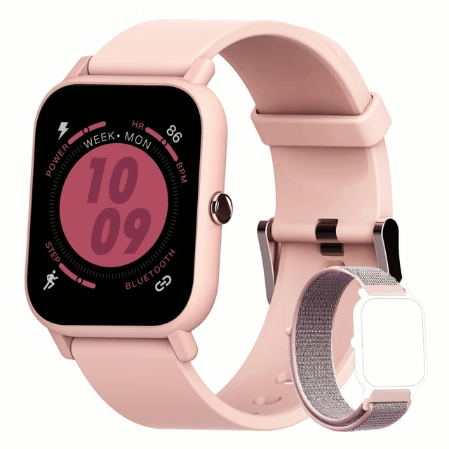 Sport Fitness Tracker Bluetooth Smartwatch Pulsuhr Damen Armband Uhr Wasserdicht