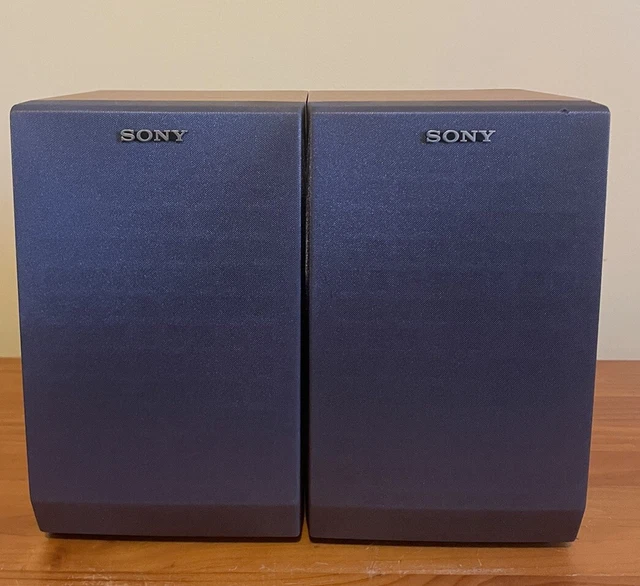 SONY BOOKSHELF SPEAKERS Set Hifi Speaker Pair 8 Ohms Good Condition £24